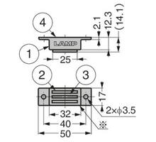 Magneetsnapper trekkracht 14kg RVS