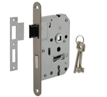 Woningbouw klavier dag- en nachtslot 55 mm rvs geborsteld