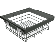 Garderobemand 600 mmSOFT-CLOSE, antraciet chroom