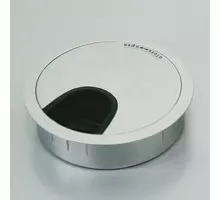 Kabeldoorvoer 60mm ALU look, diepte 22mm