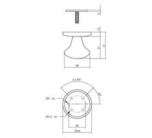 Basis voordeurset SKG3 rond+kerntrekbev. RVS zwart