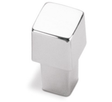 Knop SQAURE glans chroom 12x12mm