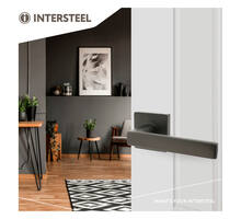 Deurkruk Hera op vierkante rozet 55x55x10 mm antracietgrijs
