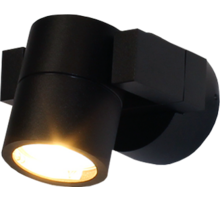 ronda Wandlamp zwart vertikaal kantelbaar, IP54