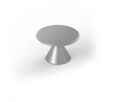 Jashaak DIABOLO mat chroom diameter 60mm, 35mm hoog