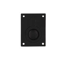 Luikring rechthoekig 65 x 49 mm mat zwart
