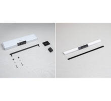Pull Bar/Plate/Linear/Large 390Mm/Black (Non US)