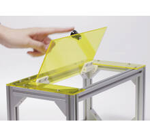 Dekselscharnier zwart soft close opschroef, frictie 5.4-8.6