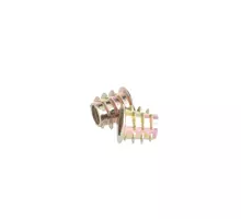 Rampabus conisch M8/14.5x13mm met rand, geel verzinkt SW8