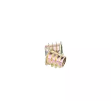 Rampabus conisch M8/14.5x13mm met rand, geel verzinkt SW8