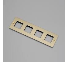 4G Wall Plate/Modules Only/Brass