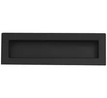 Komgreep mat zwart 50x144x160mm, infreesmaat 10x154x41mm