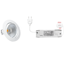 2x  rond wit+2x powerled+2x verl+driver