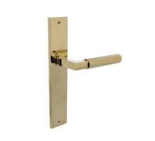 Deurkruk Bau-Stil op schild 245x45 mm blind
