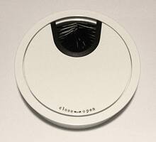 Kabeldoorvoeren 7764/80mm, glans wit gelakt