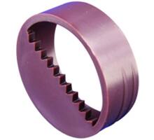 Ophanger wit diameter 30mm dikte 11,5mm getand