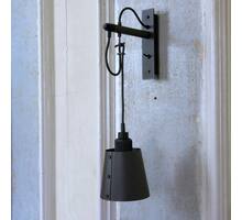 Hooked Wall Small Graphite/Brass