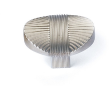Knop REED nikkel gesatineerd 35x30mm