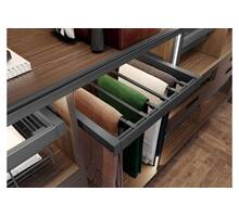 Broekenrek antraciet, breedte 660-718mm, diepte 500mm