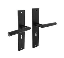 Deurkruk Bastian op schild 245x45mm sleutelgat 56mm