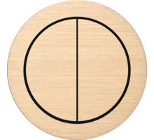 Rond 2.0 Multifit Push button 4X- brushed brass