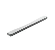 Greep 84x18x10mm mat metallic aluminium, hartmaten 64mm