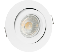 Aosta  kantelbare IP44 inb. spot wit D2W + Triac driver