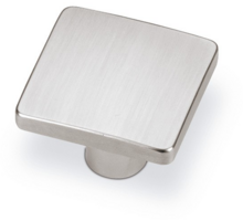 Knop WAVE geborsteld nikkel 80x80mm