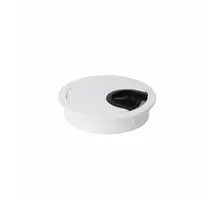 Kabeldoorvoer 60mm aluminium wit geanodiseerd, diepte 22mm