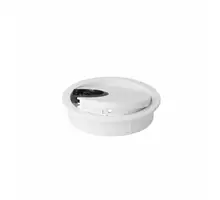 Kabeldoorvoer 60mm aluminium wit geanodiseerd, diepte 22mm