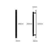 Pull Bar/Plate/Linear/Medium 290Mm/Black (Non US)