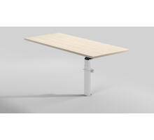 Eenkolomstafel Wall Solo. Kleur: Wit RAL9016