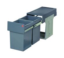 Inbouwafvalemmer 2x15 liter, voor kast 300mm