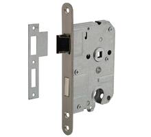 Woningbouw cilinder dag- en nachtslot 55 mm rvs geborsteld