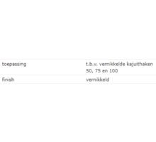Oog voor Kajuithaak / 50, 75 en 100 mm / messing vernikkeld