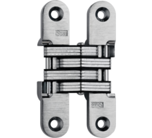 SOSS scharnier mat nikkel 43x9.63mm, houtdikte 13mm minimaal