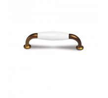 Greep wit porselein 110x15mm, hartmaat 96mm