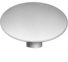 Afdekkap SW4x18mm voor excenters, wit RAL9010