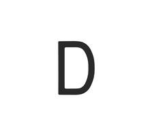 Huisletter D 100mm