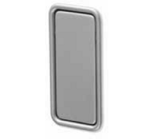 Inlaatgreep 60x30x10mm scharnierend, mat metallic aluminium