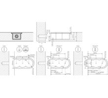 Cabineo afdekkappen, 100 stuks, ral 9005, gitzwart