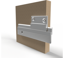 Paneelprofiel aluminium MF375 lengte 2500mm, diepte 6.35mm
