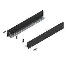 Legrabox ladezijde M 600mm, carbon zwart, hoogte 90,5mm