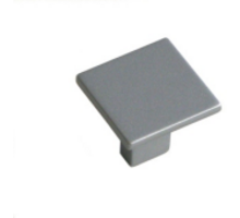 Knop 28x28mm zwart gelakt, hoogte 25mm