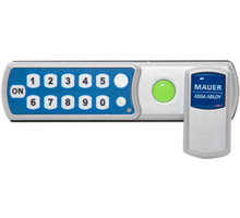 Mauer ELLcam pincodeslot horizontaal, zilver, links