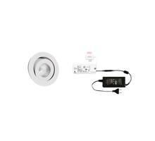6x Ancona  wit + 6x verlengsnoer + MC-Easy + Driver 24W