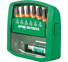 SPAX bitbox plus Torx (6 Bits T10-T40 25MM + 1 bithouder)