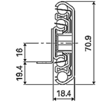 Ladegeleider TITAN  B lengte: 450mm