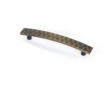 Greep CHESS antiek messing 161mm, hartmaat 128mm