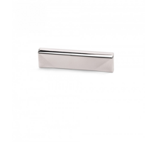 Greep CUBIC glans chroom 55x10mm, hartmaat 32mm